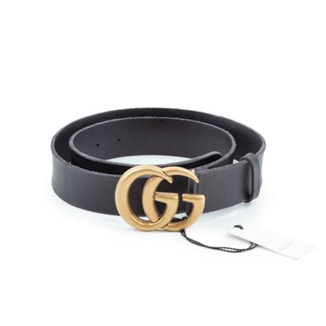 gucci 400593 mens|GG Marmont wide belt in black leather .